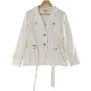 Proportion Petite Conrad C Women's White Jacket size 10 petite